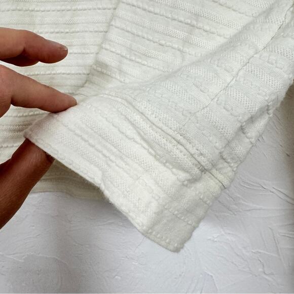 Madewell Texture & Thread Cream Balloon Sleeve Sweater Womens XS Boho Casual - Picture 2 of 8